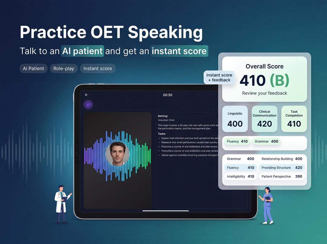 Oety on tablet — score report